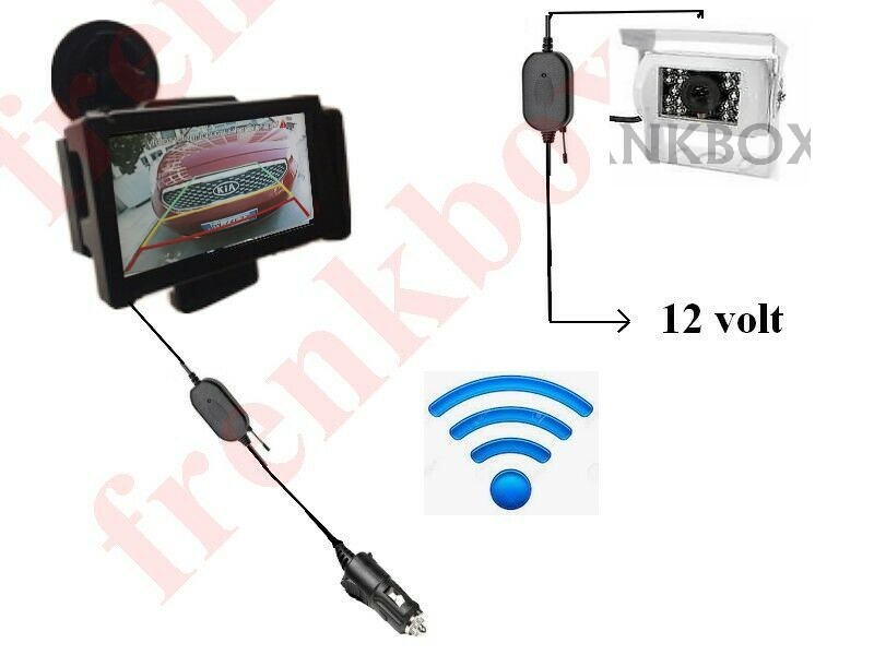 kit retromarcia CAMPER Monitor Ventosa Adattatore accendisigari Telecamera WIRELESS kit retromarcia CAMPER Monitor Ventosa Adattatore accendisigari Telecamera WIRELESS